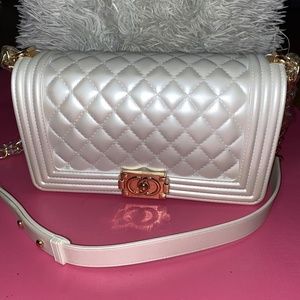 White handbag